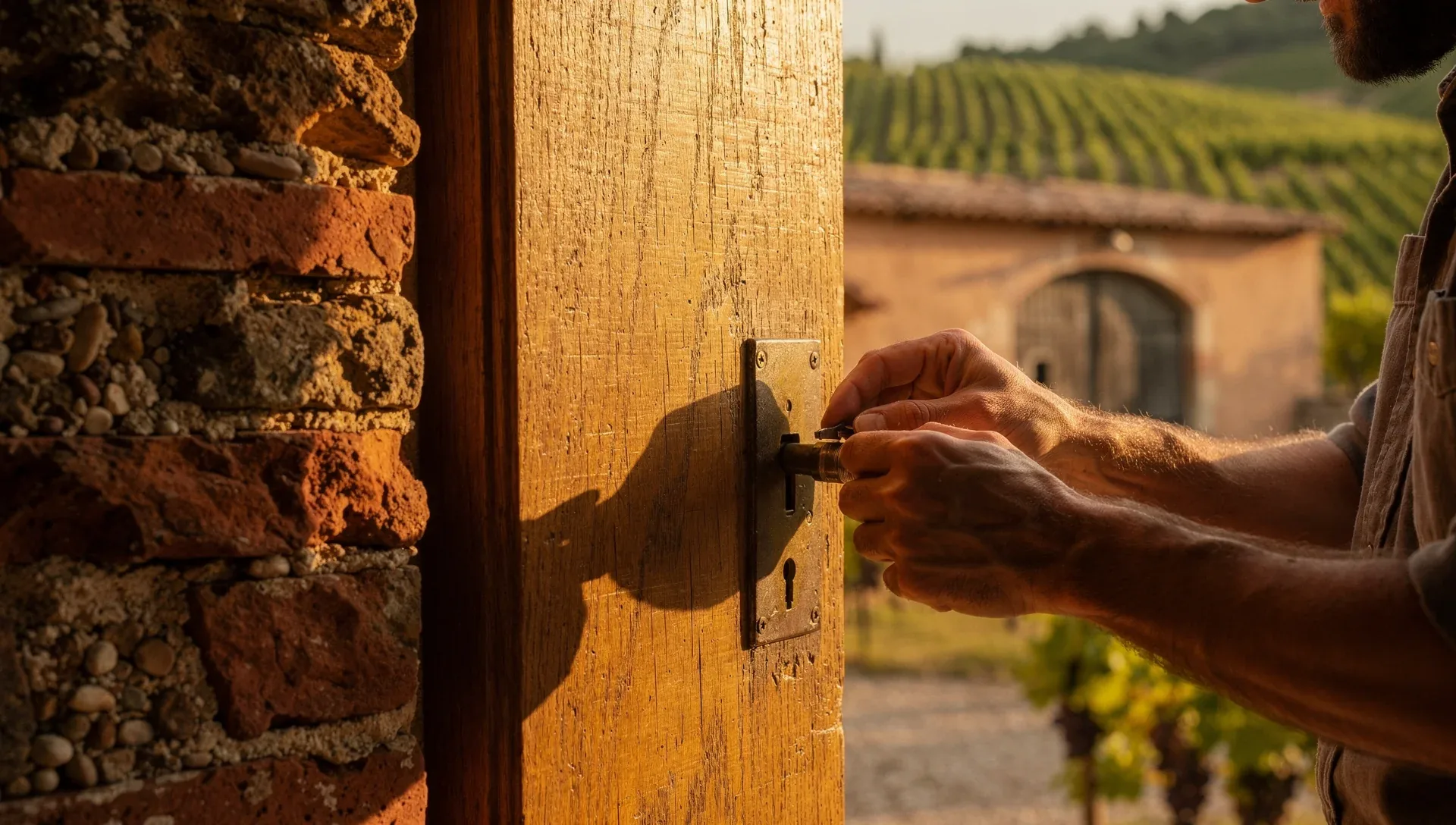 Artisan serrurier au travail sur une serrure à Rivesaltes